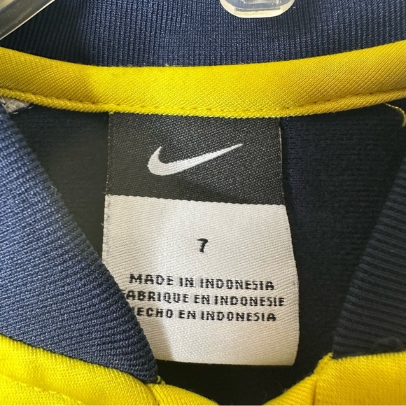 Nike Kids Yellow and Blue zip up sweater jacket - Picture 5 of 9